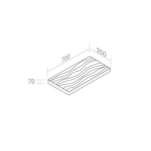 Душевой поддон модульный AET ITALIA WAVES MODULO DOCCIA P.72 DM11VX схема 3