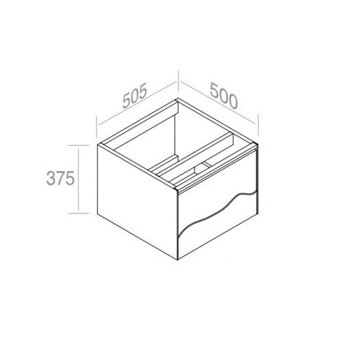 Тумба AET ITALIA TRACE  Mobile in Legno с 1 ящиком 50,5х50 C375M1L50 ФОТО