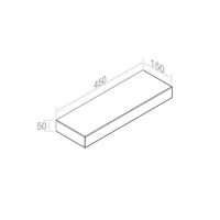 Полка подвесная AET ITALIA TOP HAND BRICK L - MENSOLA IN CERAMICA C119V1 схема 2