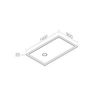 Поддон душевой AET ITALIA LEVICO PIATTO DOCCIA CON PILETTA SIFONATA INCLUSA прямоугольный DS10P90L140 схема 2