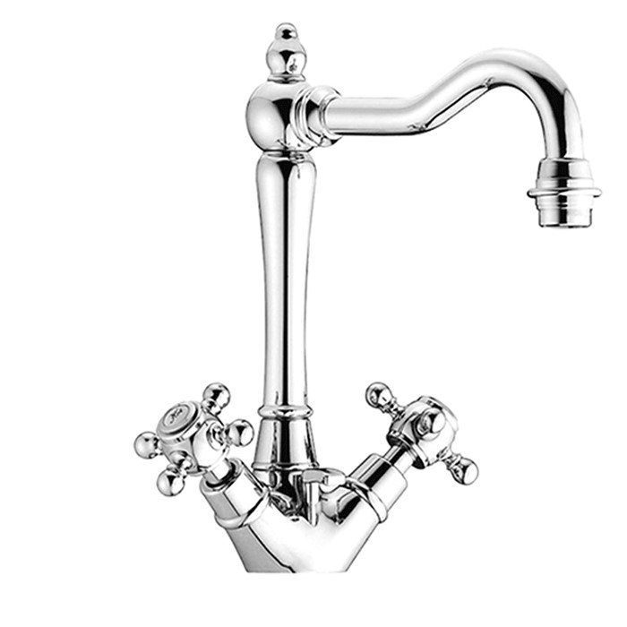 Изображение Смеситель для раковины Simas VICTORIA с высоким изливом и автоматическим сливом VIBLMA