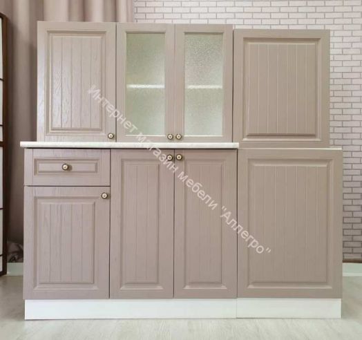 Кухонный гарнитур "Хозяюшка" 1,8 м (Белый/Мускат)