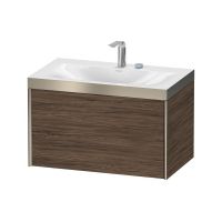 Раковина с подвесной тумбой 80 х 48 c-bonded Duravit Xviu XV4610 с одним выдвижным отделением схема 1