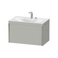 Раковина с подвесной тумбой 80 х 48 c-bonded Duravit Xviu XV4610 с одним выдвижным отделением схема 2