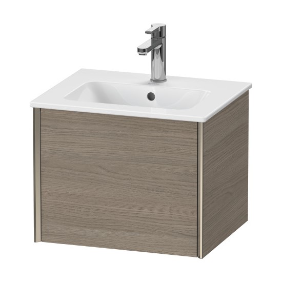 Подвесная тумба Duravit Xviu 40x51x42 компактная с одним выдвижным отделением XV4215 схема 2