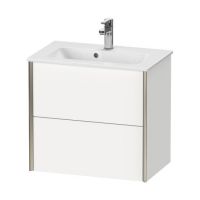 Компактная подвесная тумба Duravit Xviu XV417 с двумя верхними ящиками схема 1