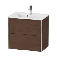 Компактная подвесная тумба Duravit Xviu XV417 с двумя верхними ящиками схема 2