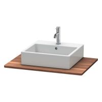 Cтолешница Duravit Xsquare XS061 из массива дерева с одним вырезом схема 2