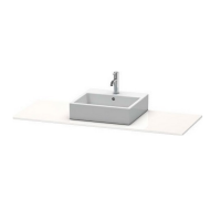 Столешница Duravit Xsquare 1,6х140х55 для тумб с консолью XS060G схема 1