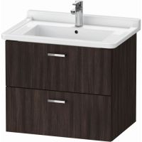 Подвесная тумба Duravit Xbase XB618 с двумя верхними выдвижными ящиками схема 3