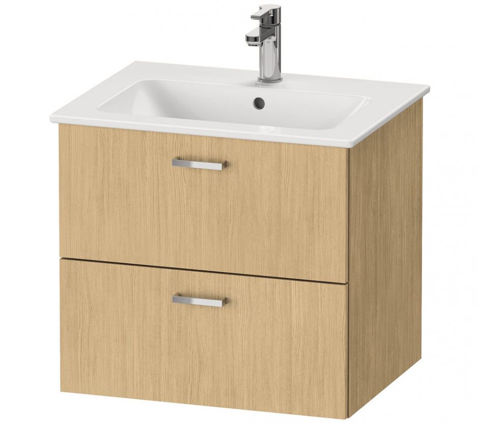 Подвесная тумба Duravit Xbase XB612 с двумя выдвижными ящиками