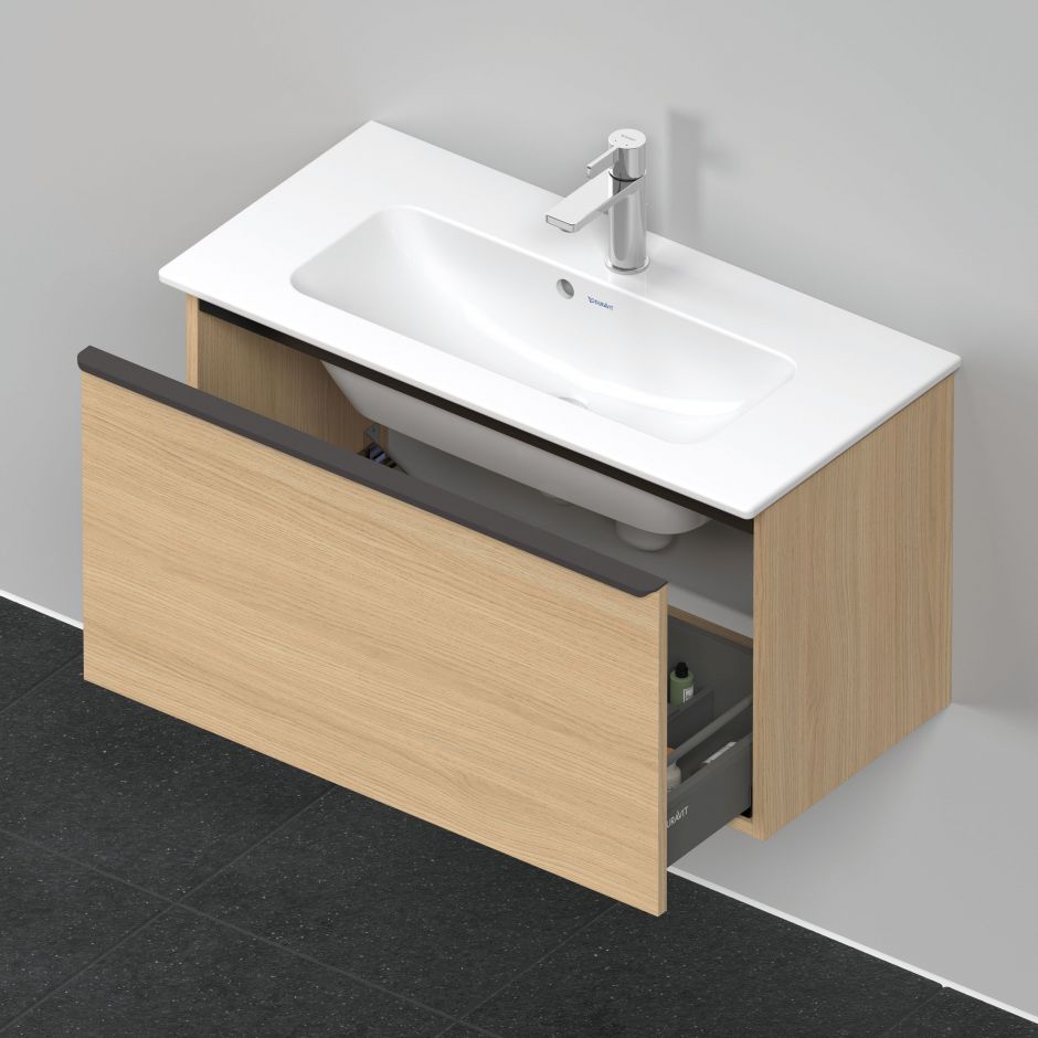 Компактная подвесная тумба Duravit D-Neo DE 4268 одним выдвижным отделением ФОТО