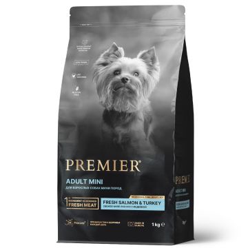 Premier Dog Salmon&Turkey ADULT Mini (Свежее филе лосося с индейкой для собак мелких пород)