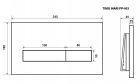 Кнопка смыва TIMO INARI FP-003MB