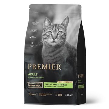 Premier Cat Lamb&Turkey ADULT (Свежее мясо ягненка с индейкой для кошек)