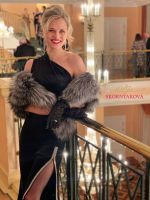 Горжетка накидка из чернобурки на платье купить