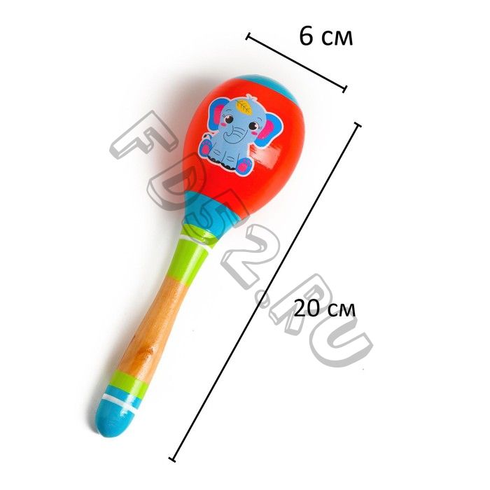 Маракас «Слонёнок» 20 x 6 см