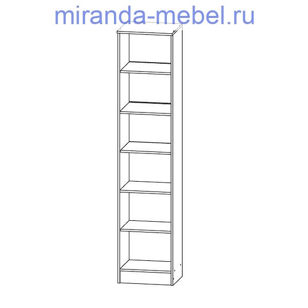 ПРН.01 Секция для книг Анкор белый Принцесса