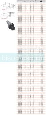 Оправа с хвостовиком типа weldon 7624AD+B-40-6-160 кон 40.D=6 Bison Bial