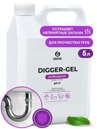 Средство щелочное для прочистки канализационных труб DIGGER-GEL 5,3 кг купить в Челябинске | Средства для чистки сантехники цена