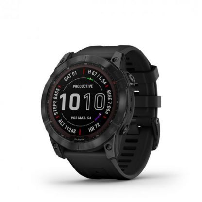 Умные часы Garmin Fenix 7X Sapphire Solar TITAN Carbon Gray DLC