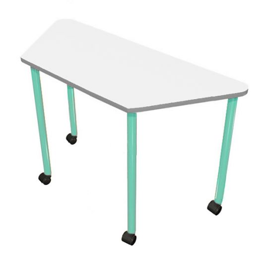 РК4К-6019 Стол трапеция мобильный ( ral 6019)