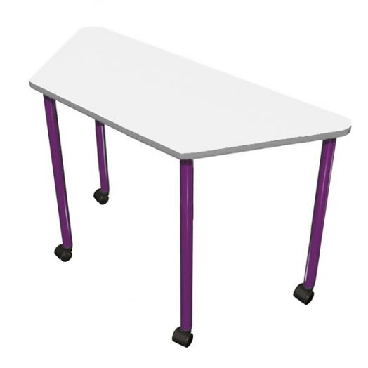 РК4К-4008 Стол трапеция мобильный ( ral 4008)