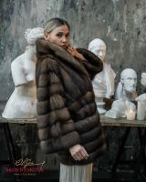 Шуба из соболя короткая