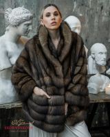 Шуба из соболя короткая
