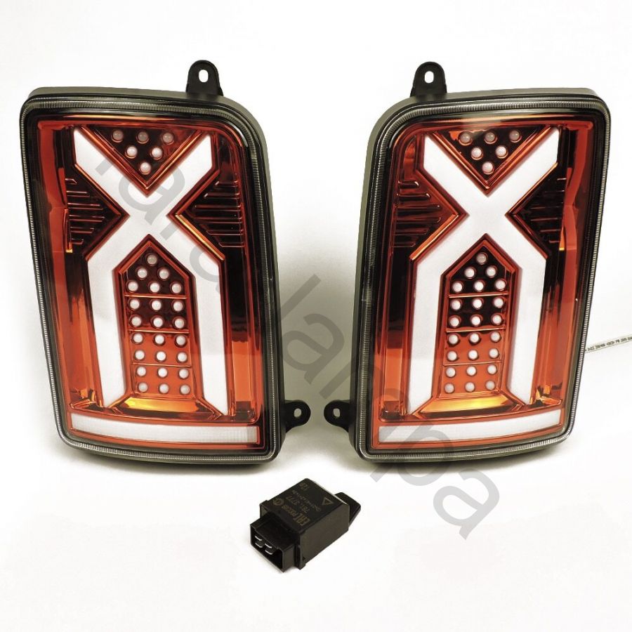 Светодиодные задние фонари на Ниву ИКС белые