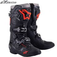 Мотоботы Alpinestars Tech 10, Чёрно-серо-красные