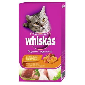 Корм для кошек WHISKAS 350г подля паш курица/индейка