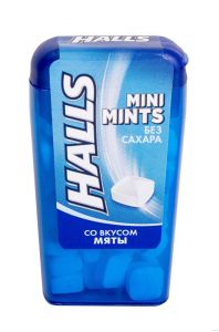 Конфеты HALLS 12,5г Мята без сахара