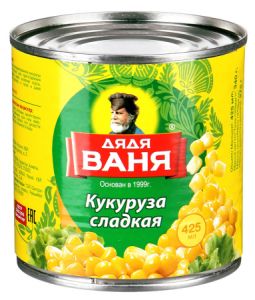 Кукуруза ДЯДЯ ВАНЯ 425г сладкая