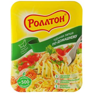 Лапша РОЛЛТОН 90г курица запр по-домашнему