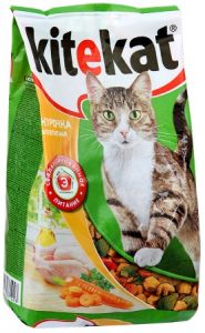 Корм для кошек KITEKAT 350г Курочка аппетитная