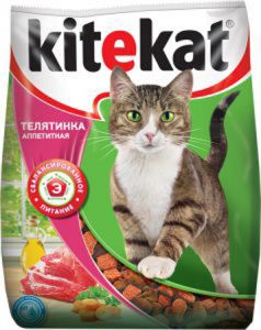 Корм для кошек KITEKAT 350г Телятина аппетитная