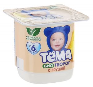 Биотворог ТЕМА 100гр 4,2% Груша