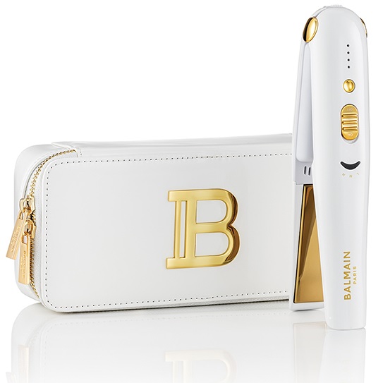 Balmain Hair Утюжок беспроводной цвет белый + золотой B714 Limited Edition Cordless Straightener FW21 White Gold