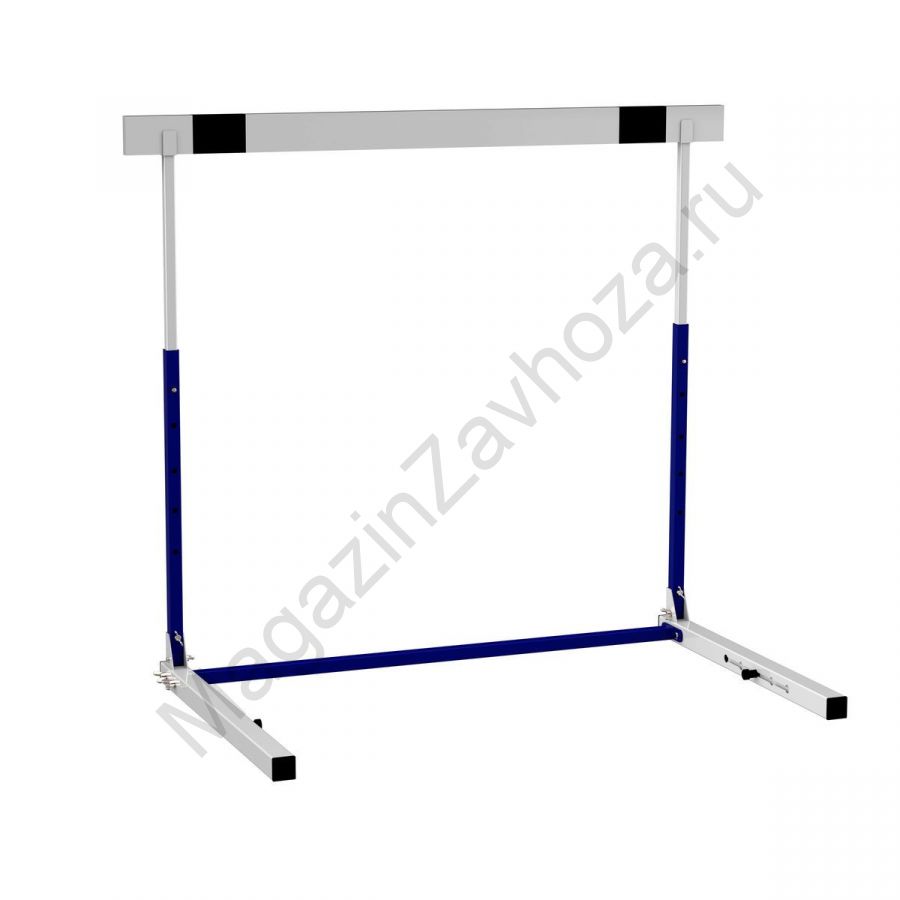 Барьер для легкой атлетики переменной высоты складной с противовесом