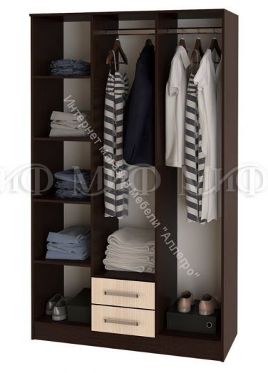 Шкаф для одежды 3-дверный Фиеста