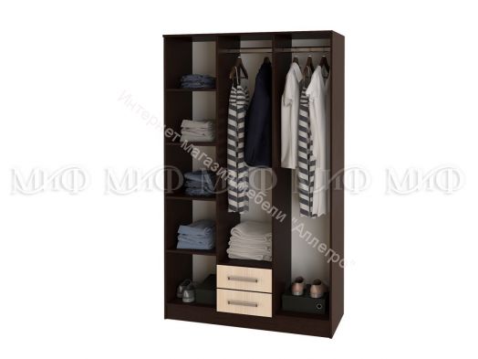 Шкаф для одежды 3-дверный Фиеста