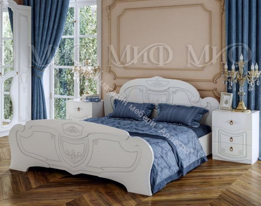 Спальня Мария Белый глянец