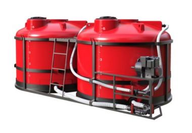 Транспортная кассета 10м³ (10000л - 2х5000л)TRF (ПОЛНЫЙ слив) для КАС/ЖКУ КСЗМПХG2