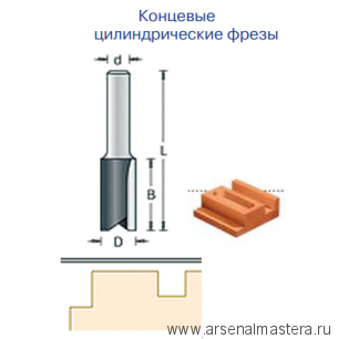 Фреза пазовая 25.0 x 32.0 x 73 x 12 DIMAR 1071249