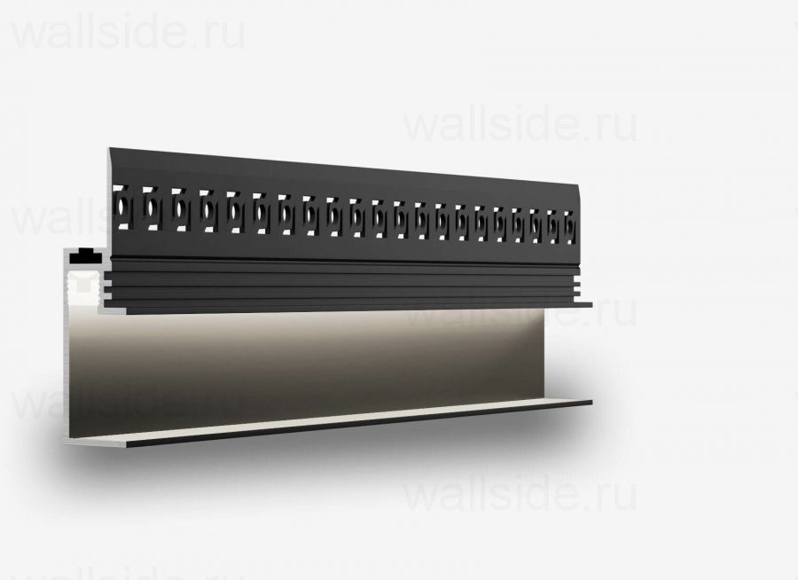 Теневой плинтус Line Art SC 518 чёрный