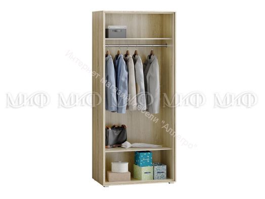 Шкаф 2-х створчатый Фортуна Белый глянец