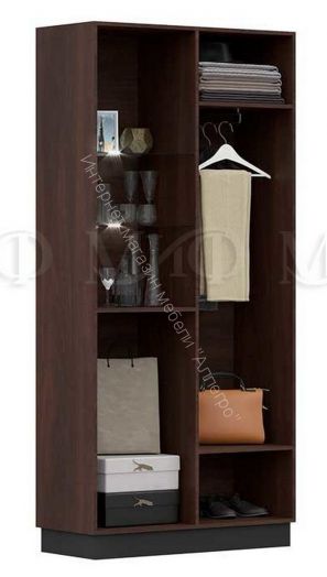 Шкаф-стекло высокий Магнолия