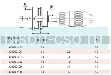 Втулка переходная 5390-63-J4-45 HSK Bison Bial