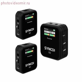 Арендовать Беспроводные петлички Synco G2 (A2), 2.4 ГГц, 2 передатчика + приемник, 3.5 мм TRS / TRRS